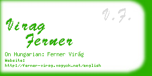 virag ferner business card